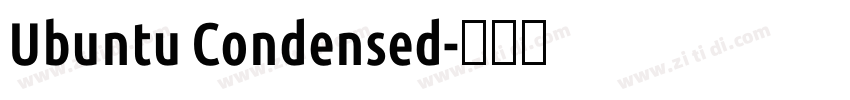 Ubuntu Condensed字体转换